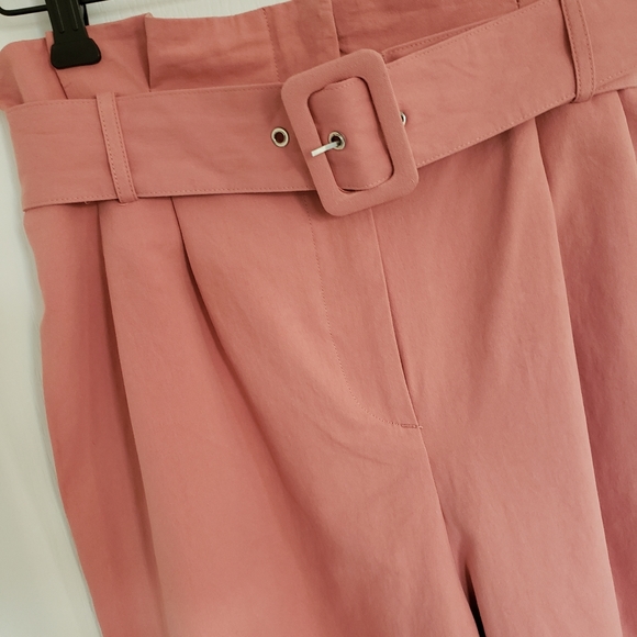 Zara Belted Cropped Pants - Picture 3 of 4
